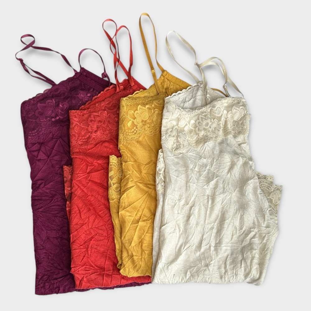 Maurice’s Lace Trim Crinkle Cami Bundle | L